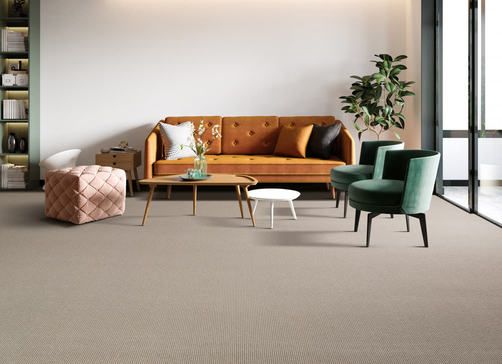 Loop Carpets fitted in a room